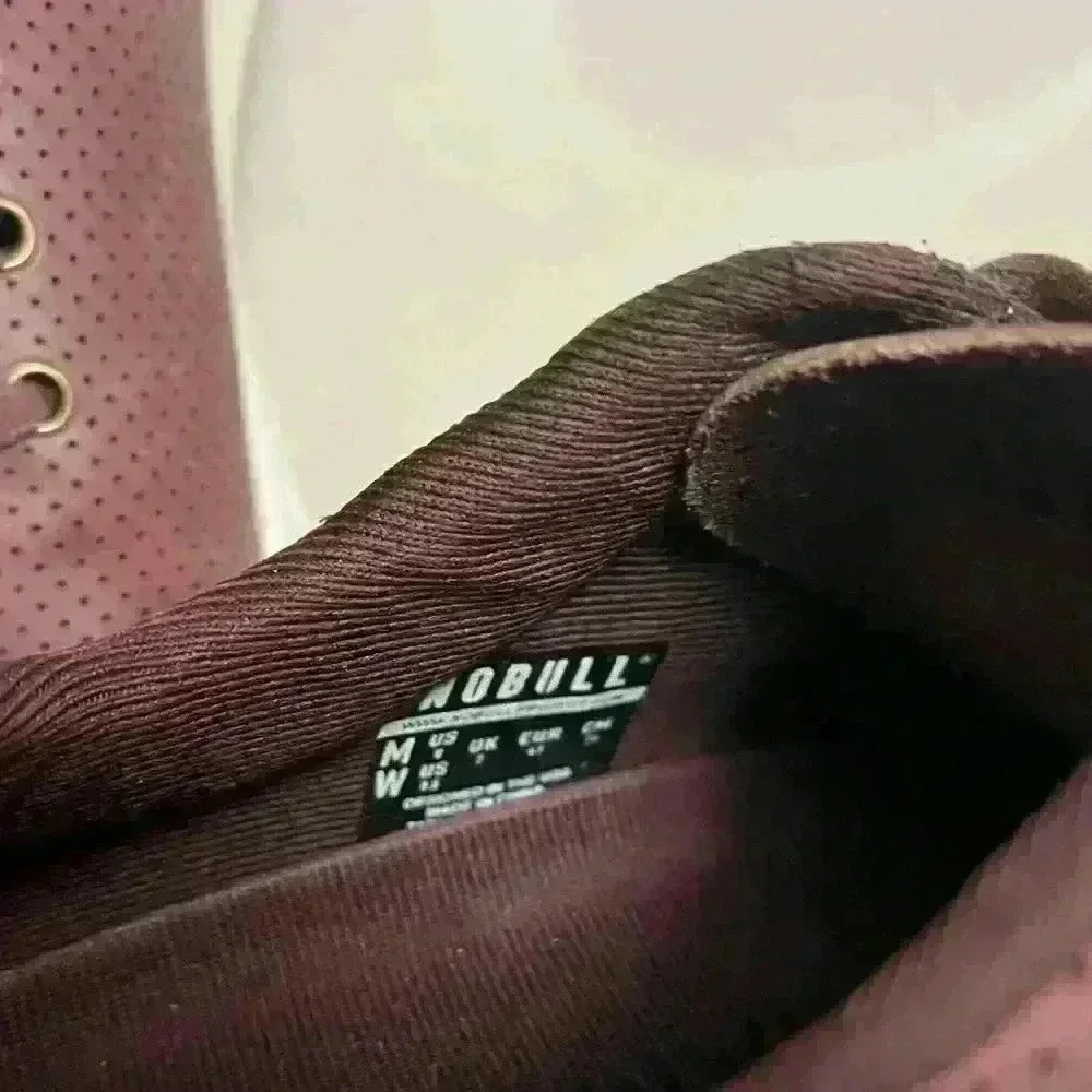 NOBULL BURGUNDY LEATHER TRAINER (unisex) Men’s Size 8, Women’s Size 9.5